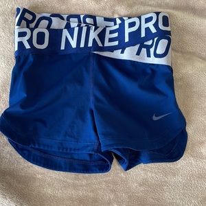 nike pros crossed front, size xs, spandex
